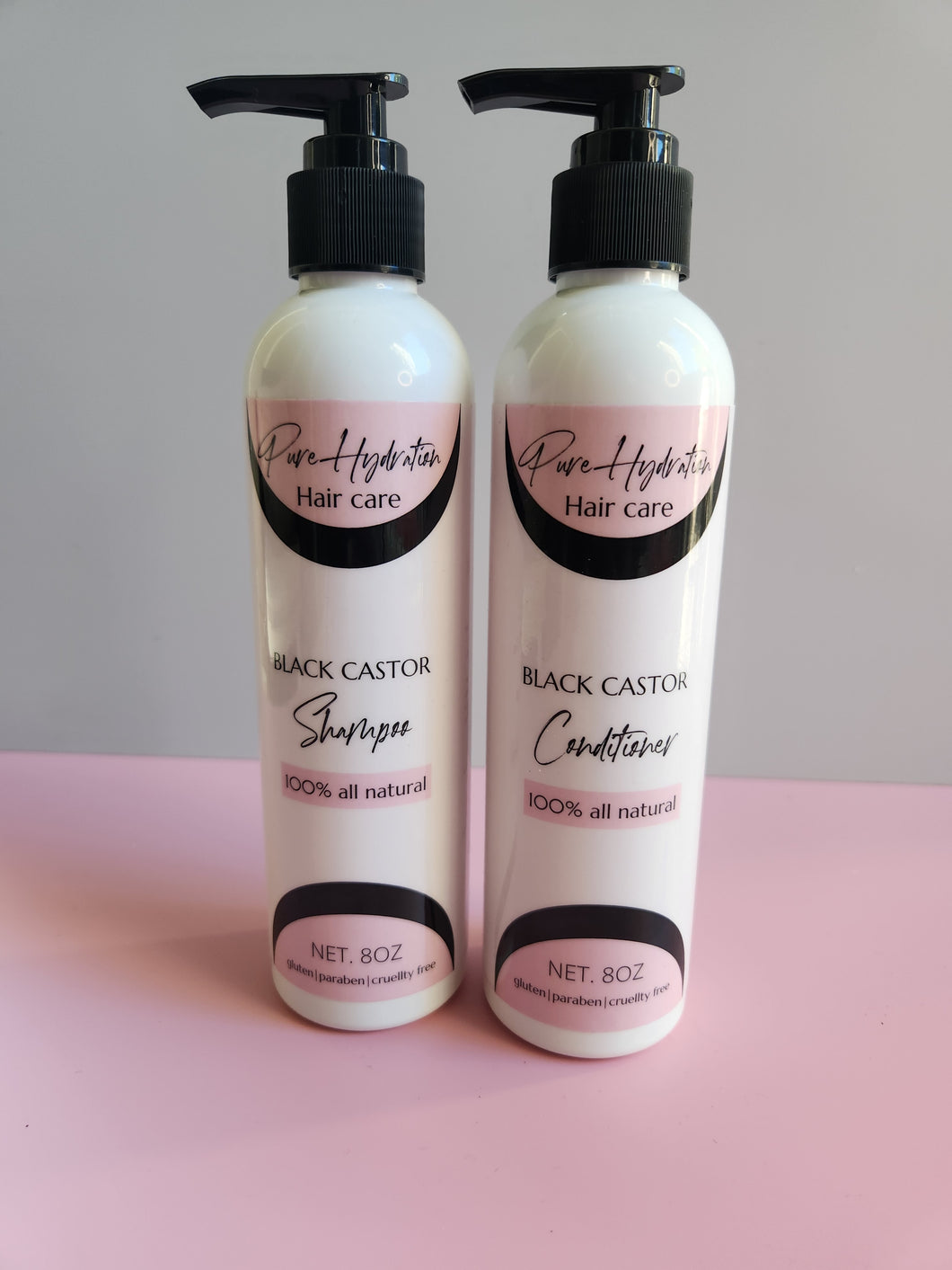 Black Castor Shampoo and Conditioner Bundle Kit